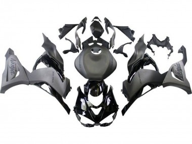 Carena Moto Kawasaki ZX6R 2023-2025 - Nero Opaco Grigio Opaco Nero Lucido Fabbrica