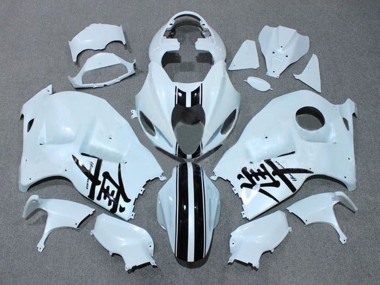 Carena Moto Suzuki GSXR1000 1996-2007 - Bianco Nero Banda Fabbrica