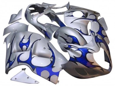 Carena Moto Suzuki GSXR1000 1996-2007 - Argento Blu Tribal Fabbrica