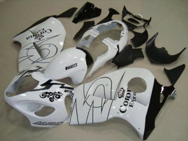 Carena Moto Suzuki GSXR1000 1996-2007 - Bianco Nero Corona Tribal Fabbrica