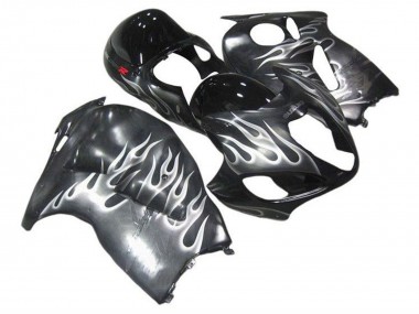 Carena Moto Suzuki GSXR1000 1996-2007 - Grigio Nero Bianco Fiamma Fabbrica