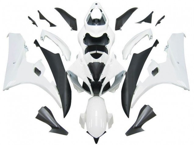 Carena Moto Yamaha YZF R6 2006-2007 - Bianco Nero Opaco