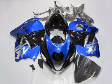Carena Moto Suzuki GSXR1000 1996-2007 - Blu Chrome Nero Fabbrica