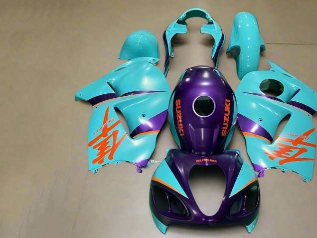 Carena Moto Suzuki GSXR1000 1996-2007 - Viola Opaco Arancia Blu