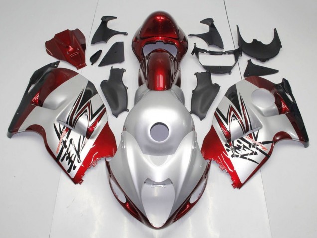 Carena Moto Suzuki GSXR1000 1996-2007 - Argento Caramella Rosso Nero