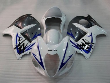 Carene Moto Suzuki GSXR 1300 Hayabusa 2008-2020 - Bianco Blu Grigio Fabbrica
