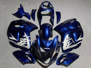 Carene Moto Suzuki GSXR 1300 Hayabusa 2008-2020 - Navy Blu Bianco Grigio Fabbrica