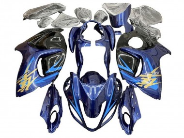 Carene Moto Suzuki GSXR 1300 Hayabusa 2008-2020 - Blu Nero Azzurro Chiaro Oro Fabbrica