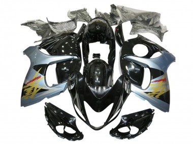 Carene Moto Suzuki GSXR 1300 Hayabusa 2008-2020 - Nero Lucido Argento Blu Oro Fabbrica