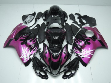 Carene Moto Suzuki GSXR 1300 Hayabusa 2008-2020 - Nero Lucido Viola Fiamma Fabbrica