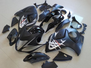 Carene Moto Suzuki GSXR 1300 Hayabusa 2008-2020 - Nero Opaco Nero Lucido Argento Fabbrica