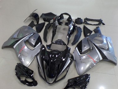 Carene Moto Suzuki GSXR 1300 Hayabusa 2008-2020 - Nero Lucido Argento Chrome Fabbrica