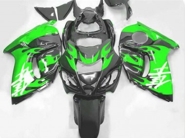 Carene Moto Suzuki GSXR 1300 Hayabusa 2008-2020 - Nero Verde Fiamma Fabbrica