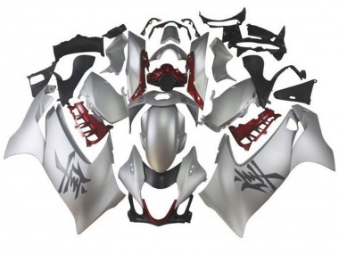 Carene Moto Suzuki GSXR 1300 Hayabusa 2021-2025 - Argento Rosso Scuro Fabbrica