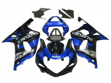 Carena Moto Suzuki GSXR1000 2000-2002 - Blu Nero Lucido Chrome Fabbrica