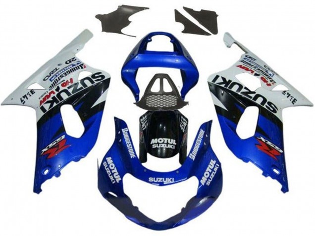 Carena Moto Suzuki GSXR1000 2000-2002 - Bianco Rosso Blu Nero Rosso