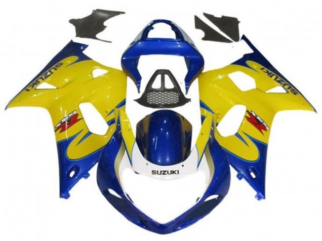 Carena Moto Suzuki GSXR1000 2000-2002 - Giallo Blu Tribal