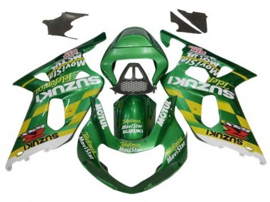 Carena Moto Suzuki GSXR1000 2000-2002 - Verde Giallo Bianco Motul Fabbrica