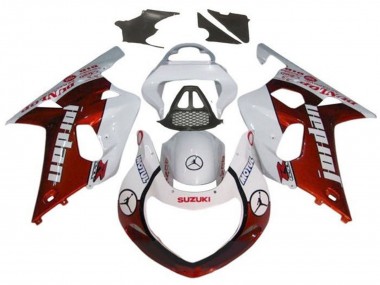 Carena Moto Suzuki GSXR1000 2000-2002 - Bianco Rosso Jordan Fabbrica