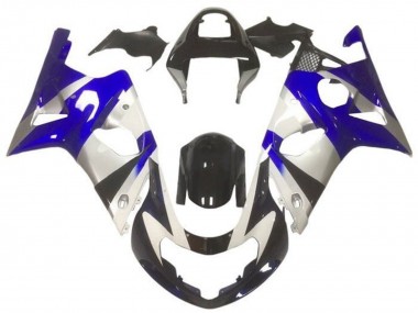 Carena Moto Suzuki GSXR1000 2000-2002 - Argento Blu Nero Lucido Fabbrica