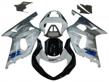 Carena Moto Suzuki GSXR1000 2000-2002 - Argento Bianco Nero Lucido Blu Fabbrica
