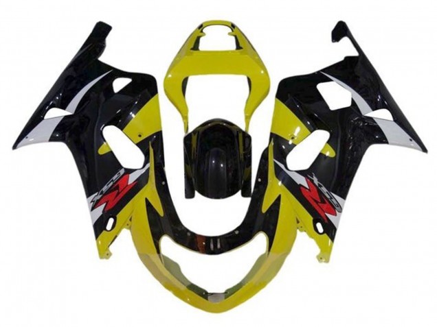 Carena Moto Suzuki GSXR1000 2000-2002 - Giallo Argento Nero Lucido Rosso