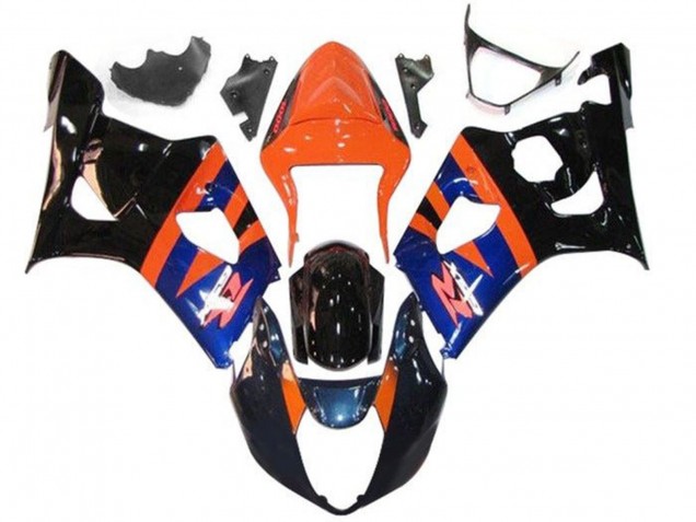 Carena Moto Suzuki GSXR 1000 2003-2004 - Arancia Blu Nero Lucido