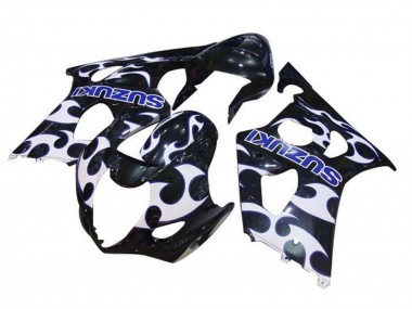 Carena Moto Suzuki GSXR 1000 2003-2004 - Nero Bianco Blu Tribal Fabbrica