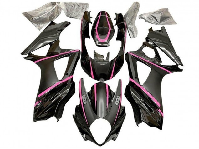 Carena Moto Suzuki GSXR 1000 2005-2006 - Nero Lucido Nero Opaco Rosa