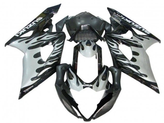 Carena Moto Suzuki GSXR 1000 2005-2006 - Nero Bianco Fiamma