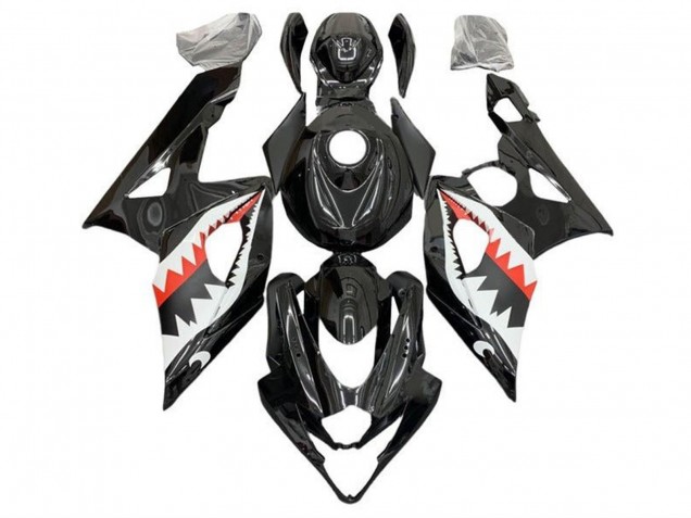 Carena Moto Suzuki GSXR 1000 2005-2006 - Nero Bianco Rosso Squalo