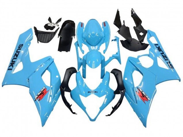 Carena Moto Suzuki GSXR 1000 2005-2006 - Azzurro Chiaro Nero Rosso