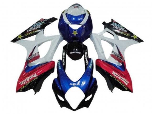 Carena Moto Suzuki GSXR 1000 2005-2006 - Bianco Rosso Blu Makita