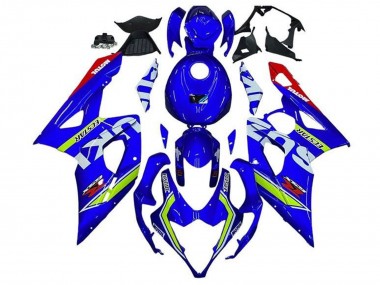 Carena Moto Suzuki GSXR 1000 2005-2006 - Blu Verde Bianco Rosso Fabbrica