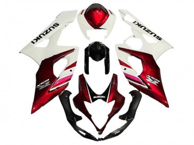 Carena Moto Suzuki GSXR 1000 2005-2006 - Bianco Caramella Rosso Nero Fabbrica