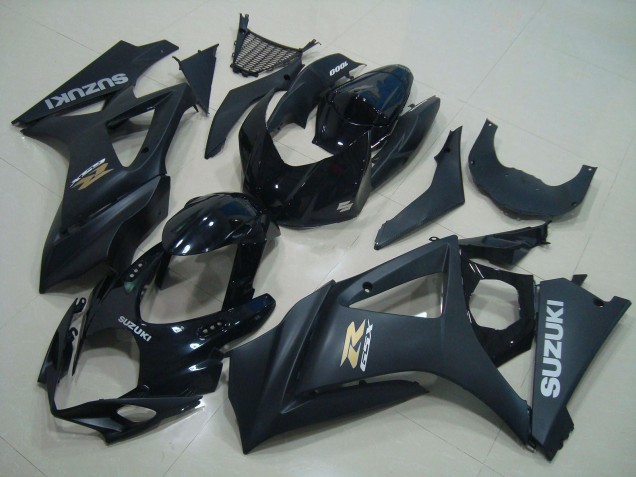 Carena Moto Suzuki GSXR 1000 2005-2006 - Nero Lucido Nero Opaco Argento Oro