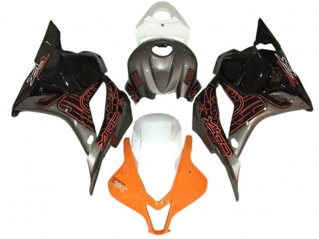 Carena Moto Suzuki GSXR 1000 2005-2006 - Arancia Argento Nero Bianco