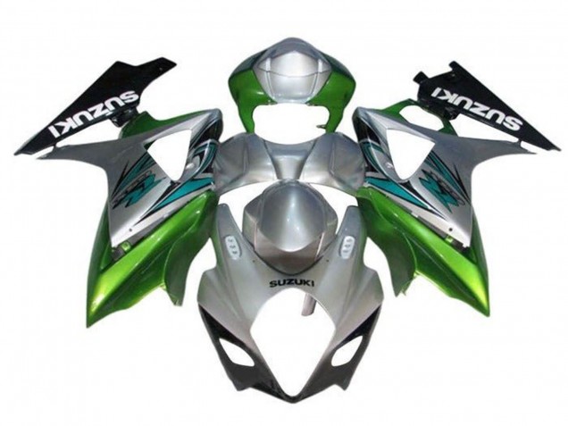 Carena Moto Suzuki GSXR 1000 2005-2006 - Argento Verde Nero