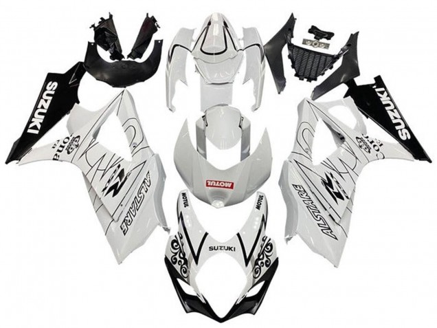 Carena Moto Suzuki GSXR 1000 2005-2006 - Bianco Nero Corona Motul