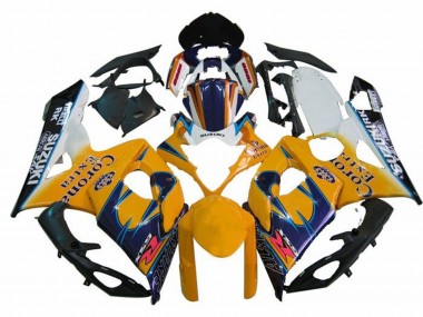 Carena Moto Suzuki GSXR 1000 2005-2006 - Bianco Giallo Blu Nero Corona Fabbrica