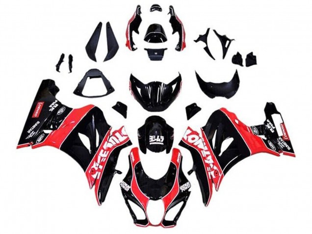 Carene Moto Suzuki GSXR1000 2017-2025 - Nero Lucido Rosso Bianco Gessato