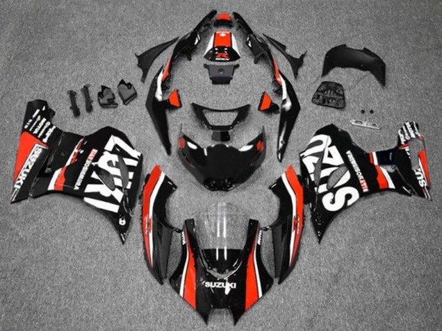 Carena Moto Suzuki GSXR1000 2017-2024 - Nero Rosso Bianco Banda