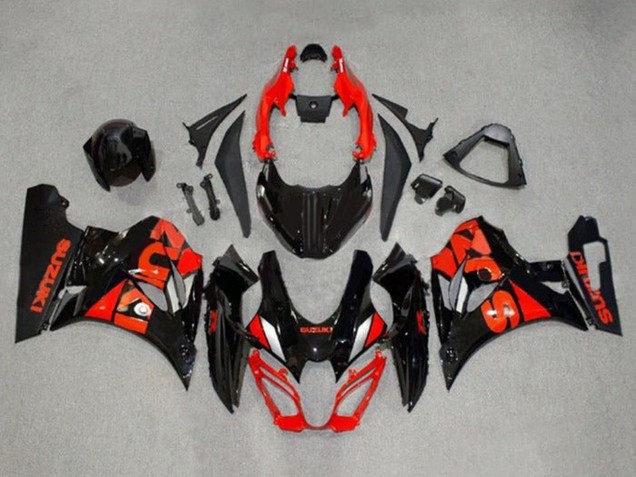 Carene Moto Suzuki GSXR1000 2017-2025 - Nero Rosso Argento