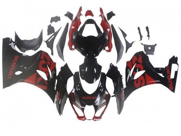 Carene Moto Suzuki GSXR1000 2017-2025 - Nero Rosso Scuro