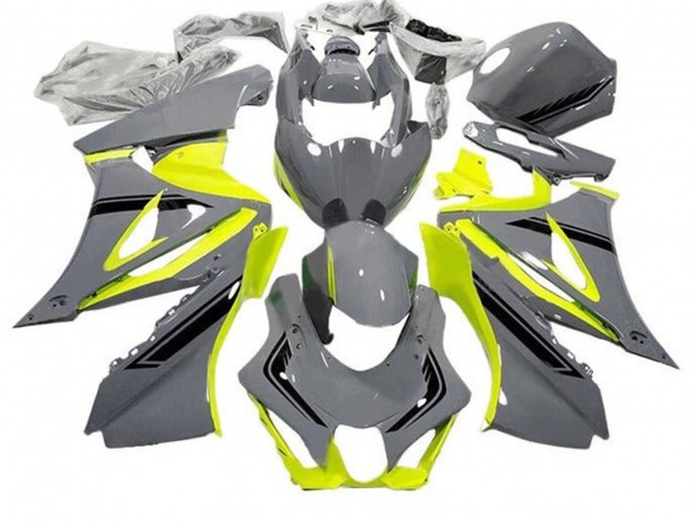 Carene Moto Suzuki GSXR1000 2017-2025 - Grigio Giallo Nero
