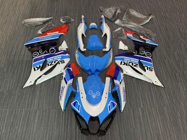Carena Moto Suzuki GSXR1000 2017-2024 - Bianco Blu Banda Rosso Motul Fabbrica