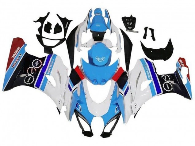 Carena Moto Suzuki GSXR1000 2017-2024 - Bianco Blu Banda Rosso