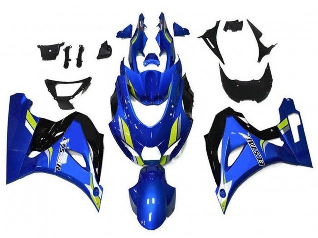 Carene Moto Suzuki GSXR1000 2017-2025 - Blu Verde Nero Ecstar