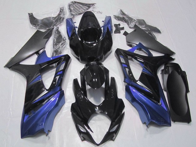 Kit Carena Moto Completo Suzuki GSXR 1000 2007-2008 - Nero Lucido Nero Opaco
