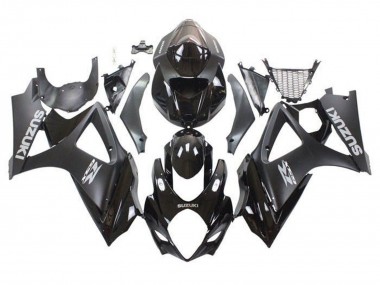Carena Moto Suzuki GSXR 1000 2007-2008 - Nero Lucido Nero Opaco Grigio Fabbrica